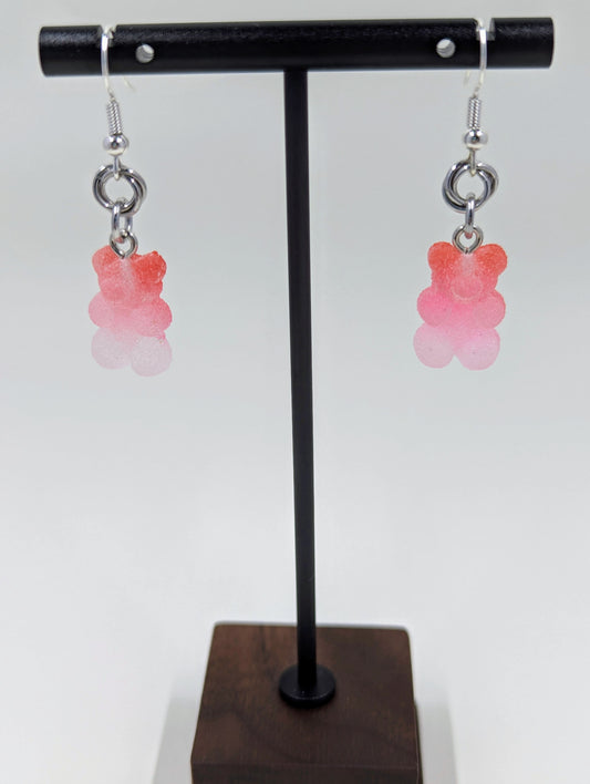 Handmade Gummy Bear Mobius Chainmaille Earrings